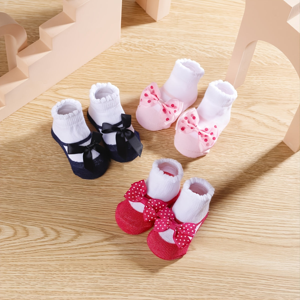 1 Pair Of Baby's Cotton Blend Fashion Cute Pattern Low-cut Socks, Comfy Breathable Princess Style Thin Socks For Spring And Summer