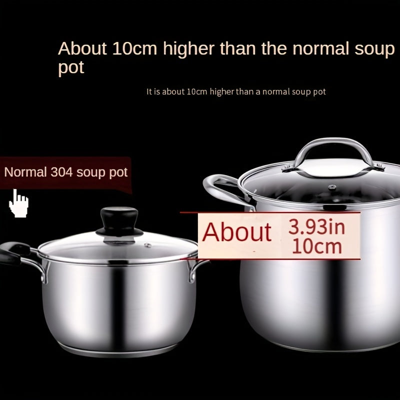 1pc, Steamer Pot, 9.44''/24cm Stainless Steel Steaming And Cooking Integrated Pot With Lid, Universal For Induction Cooker, Gas Stove, And Electric Stove, Kitchen Utensils, Kitchen Gadgets, Kitchen Accessories, Home Kitchen Items