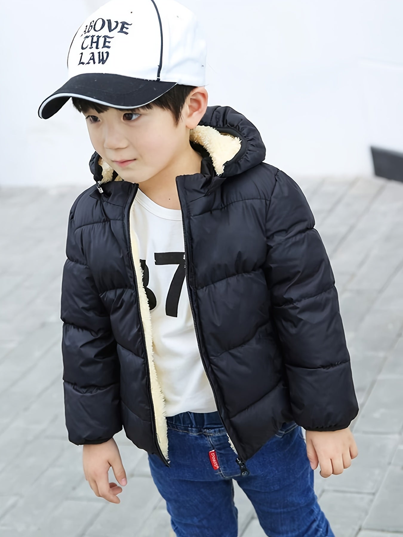 Winter Coats for Toddler Kids Baby Boys Girls Padded Light Puffer Jacket Outerwear Down Jacket with Hood