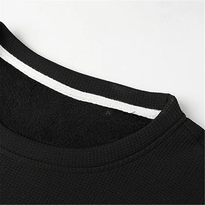 maoxiangshop Solid Color Sweatshirt Men Harajuku Hoodies O Neck long Sleeve Casual Sweatshirt Mens Pullover Tops Streetwear Man Hoodies