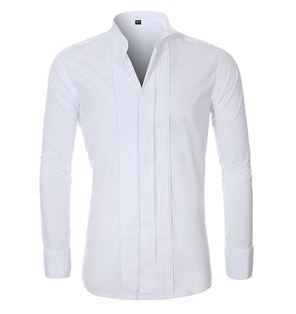 maoxiangshop Fashion Groom Tuxedos Shirts Best Man Groomsmen White Black Red Men Wedding Shirts Formal Occasion Men Shirts Wingtip Collar