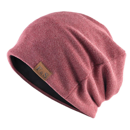 maoxiangshop Men Women  Winter Warm Beanies Skullies Knitted Solid Casual Brand Soft Knitting Hat Outdoor Plus Velvet