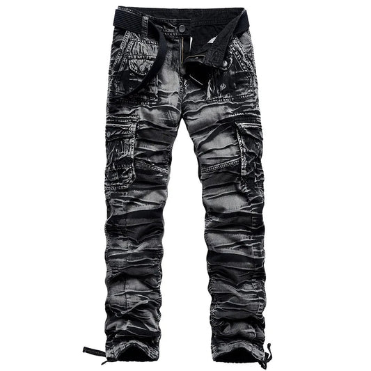 maoxiangshop High Quality Mens Cargo Pants Casual Fashion Jogger Pants Sweatpants Plus Size 40