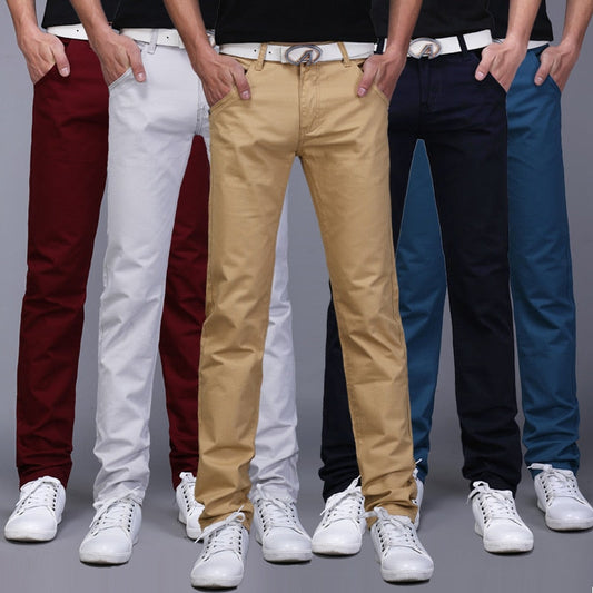 maoxiangshop Classic 9 Color Casual Pants Men Spring summer New Business Fashion Comfortable Stretch Cotton Straigh Jeans Trousers