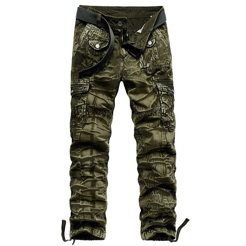 maoxiangshop High Quality Mens Cargo Pants Casual Fashion Jogger Pants Sweatpants Plus Size 40