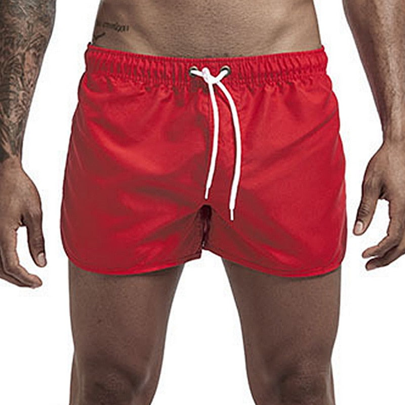 maoxiangshop Beach Shorts Quick Dry Mens Swimwear Board Briefs New Hot Summer Swim Trunks Sport Gym Running Shorts Male Beachwear
