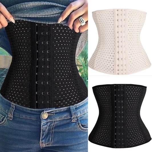 maoxiangshop Women Waist Trainer Latex Cincher Girdles Shapewear Slimming Belt Body Shaper Fitness Corset Sheath Plus Size XXL