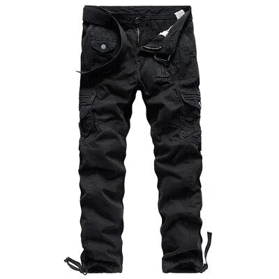 maoxiangshop High Quality Mens Cargo Pants Casual Fashion Jogger Pants Sweatpants Plus Size 40