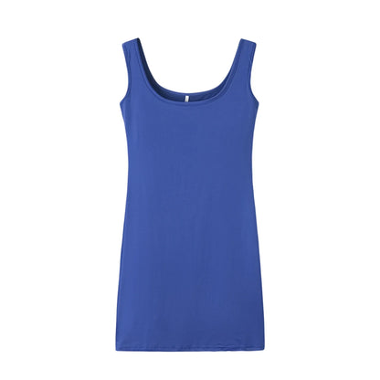 maoxiangshop Summer New Women's Solid Color Strap Casual Dress