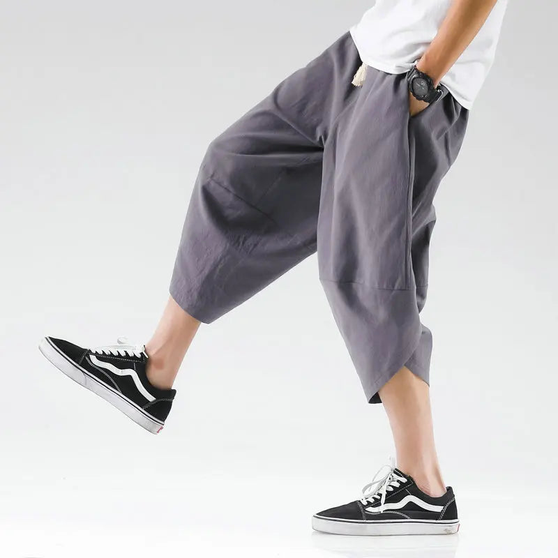 maoxiangshop Streetwear Cross Pants Men’s Harajuku Casual Harem Pants Male Baggy High Quality Jogger Sweatpants Woman Large Size Summer 5XL