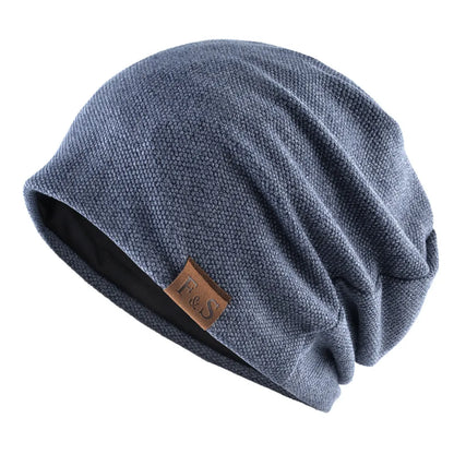 maoxiangshop Men Women  Winter Warm Beanies Skullies Knitted Solid Casual Brand Soft Knitting Hat Outdoor Plus Velvet