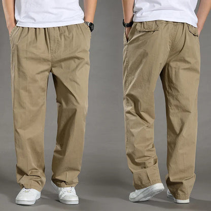 maoxiangshop Men's Cargo Pants Summer Spring Cotton Work Wear New In Large Size 6XL Casual Climbing Joggers Sweatpants Hombre Autumn Trousers