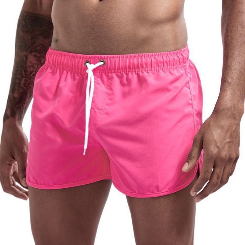 maoxiangshop Beach Shorts Quick Dry Mens Swimwear Board Briefs New Hot Summer Swim Trunks Sport Gym Running Shorts Male Beachwear