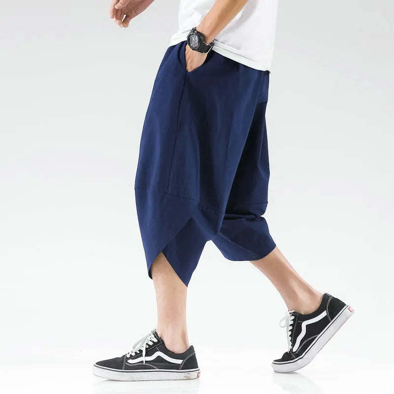 maoxiangshop Streetwear Cross Pants Men’s Harajuku Casual Harem Pants Male Baggy High Quality Jogger Sweatpants Woman Large Size Summer 5XL