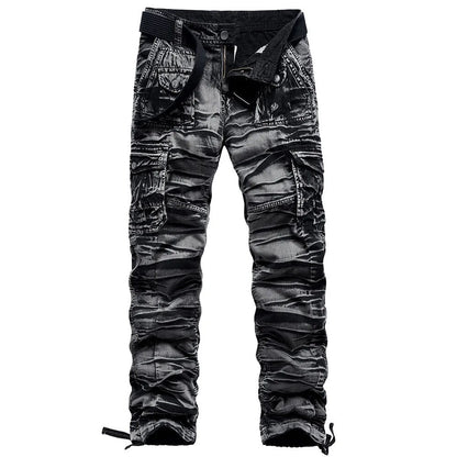 maoxiangshop High Quality Mens Cargo Pants Casual Fashion Jogger Pants Sweatpants Plus Size 40
