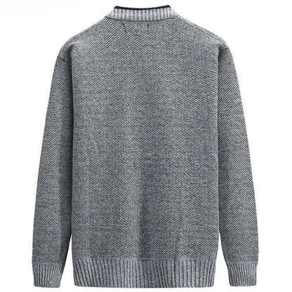 maoxiangshop New Cardigan Men Autumn Winter Thick V Neck Knitted Sweater Coats Casual Warm Knitted Cardigan Men Fashion Mens Clothing
