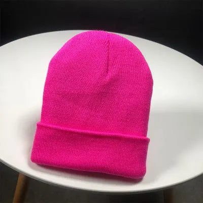 maoxiangshop Winter Hats for Women Men Beanies Knitted Solid Cute Hat Girls Autumn Female Beanie Caps Warmer Bonnet Ladies Casual Cap