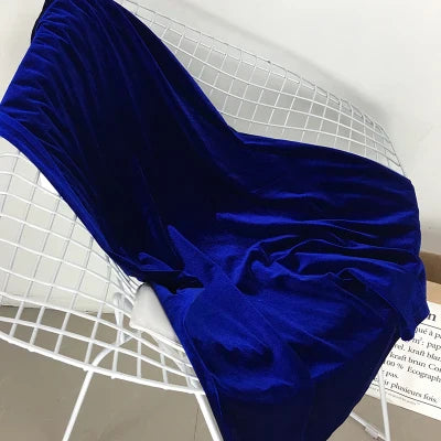 maoxiangshop  -  Women's Elastic Velvet Maxi Skirt, High Waist, Long, Maxi, Straight, Customer Made, Winter, New, XS-10XL