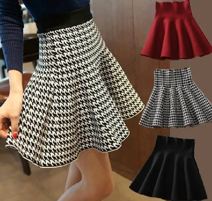 maoxiangshop Autumn Winter European and American Style Women Pleated Bust Skirts Lady Short Skirt Pettiskirt A-line Skirt