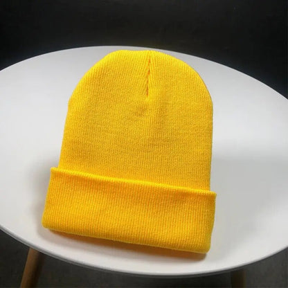 maoxiangshop Winter Hats for Women Men Beanies Knitted Solid Cute Hat Girls Autumn Female Beanie Caps Warmer Bonnet Ladies Casual Cap