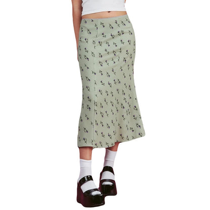 Summer Print Skirt Women A-Line Trendy Y2K Skirts Harajuku Knee-Length Casual High Waist Party Streetwear Bodycon E-girl Skirt