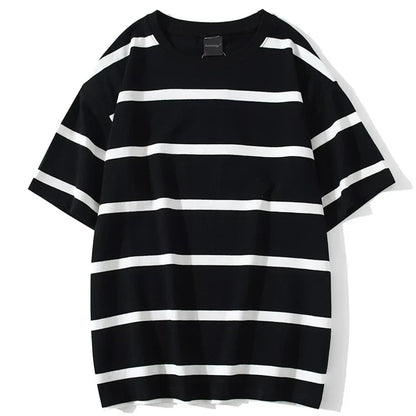 maoxiangshop Mew Men T Shirt Color Block Print 3 Color Optional Tee Shirts Simple High Street Basic All Match Cargo Tops Mens Streetwear