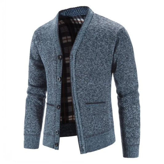 maoxiangshop New Sweaters Coats Men Winter Thicker Knitted Cardigan Sweatercoats Slim Fit Mens Knit Warm Sweater Jackets Men Knit Clothes