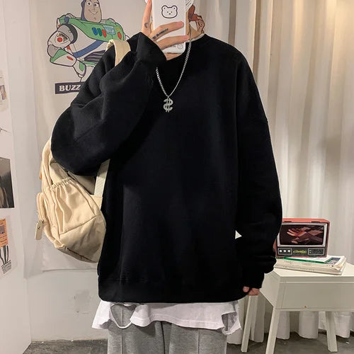 maoxiangshop Harajuku Oversized Women Hoodies Casual Flame Print Sweatshirt Korean Style Autumn Long Sleeve Hooded Female Pullovers Tops