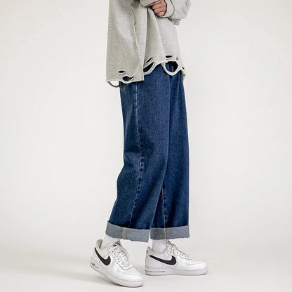 maoxiangshop Men's Jeans Pants Trousers for Men Jean Spring Denim Mens Man Male Trendyol Streetwear Korean Fashion Men Boys Large Flare Sale