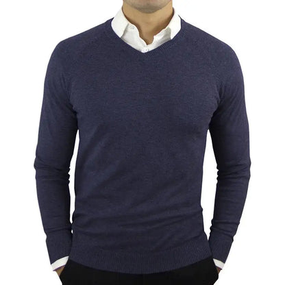 maoxiangshop High Quality New Fashion Brand Woolen Knit Pullover V Neck Sweater Black for Men Autum Winter Casual Jumper Men Clothes 2Xl