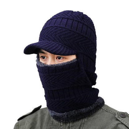 maoxiangshop Winter Hat Skullies Beanies Hats Winter Beanies For Men Women Wool Scarf Caps Balaclava Mask Bonnet Knitted Hat