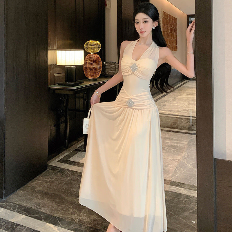 Neck sling body dress sexy halter fairy dress bohemian xishuangbanna vacation dress