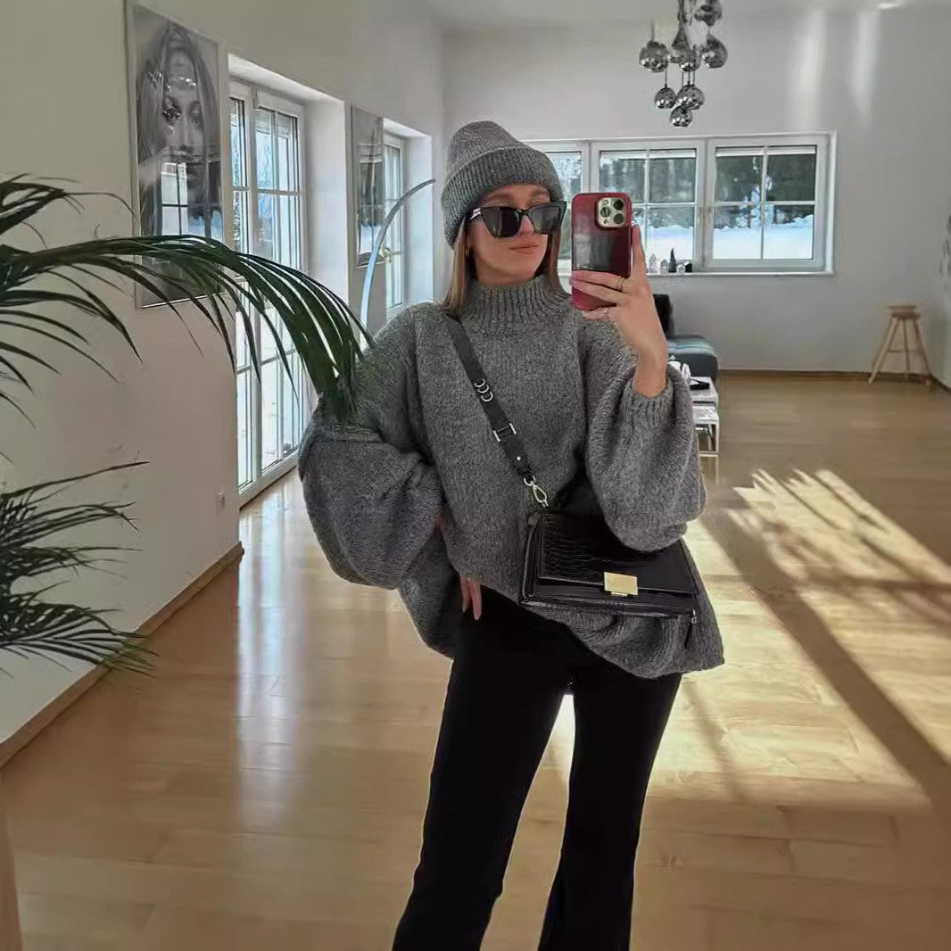 maoxiangshop fall outfits women Women's 2024 Spring and Autumn New Elegant round Neck Simple Fashion Style Thin Sweater