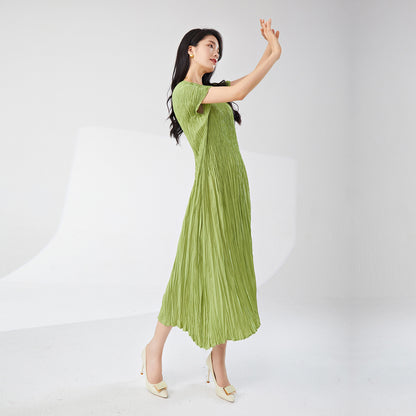dress loose women's summer new light and breathable loose lace-up thin a-word skirt versatile medium and long skirt