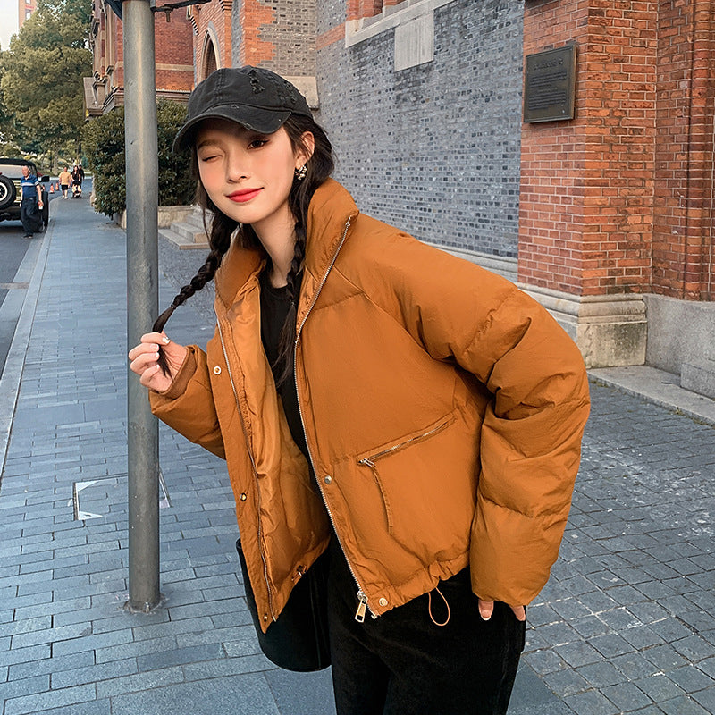 2024 down cotton-padded jacket for women's short autumn and winter cotton-padded jacket for small students Korean version of loose new cotton-padded jacket