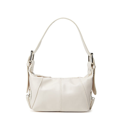MAOXIANGSHOP Cool pull girl niche design soft leather zipper single shoulder portable underarm bag retro 2025 popular new fashion