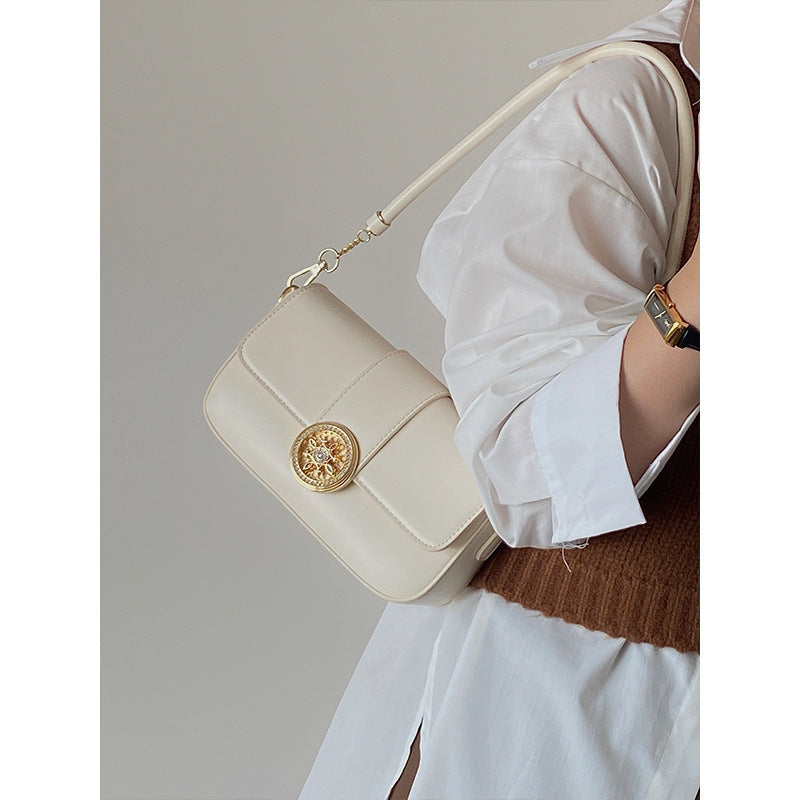 MAOXIANGSHOP 2025 niche premium texture underarm bag  stick bag women's popular spring and summer retro versatile shoulder small square bag