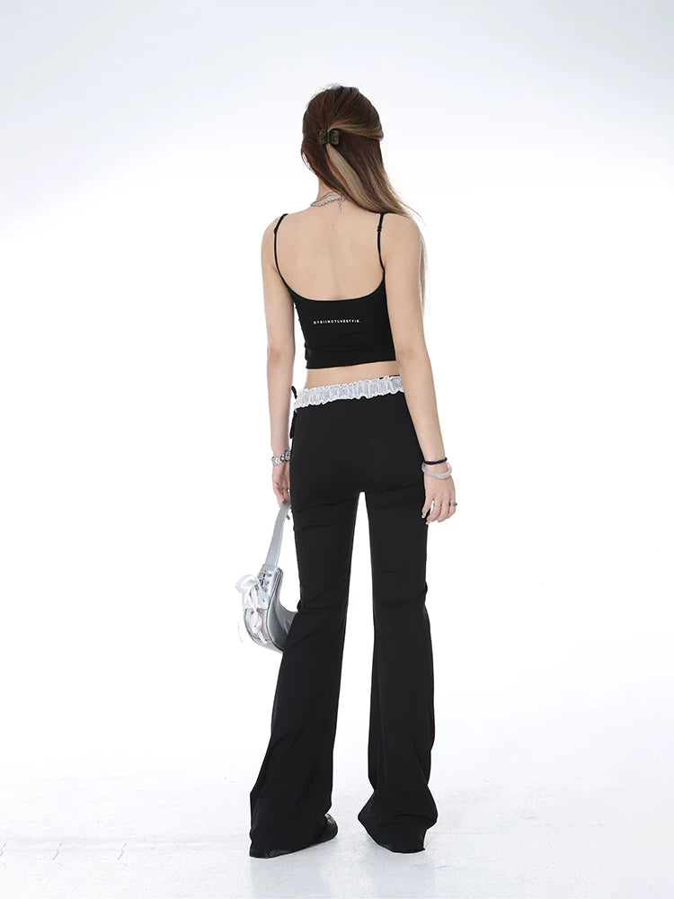 2025n Spice Girl Fashion Suspender Vest Women's Summer Short Wear Show Figure Sexy Small Wear