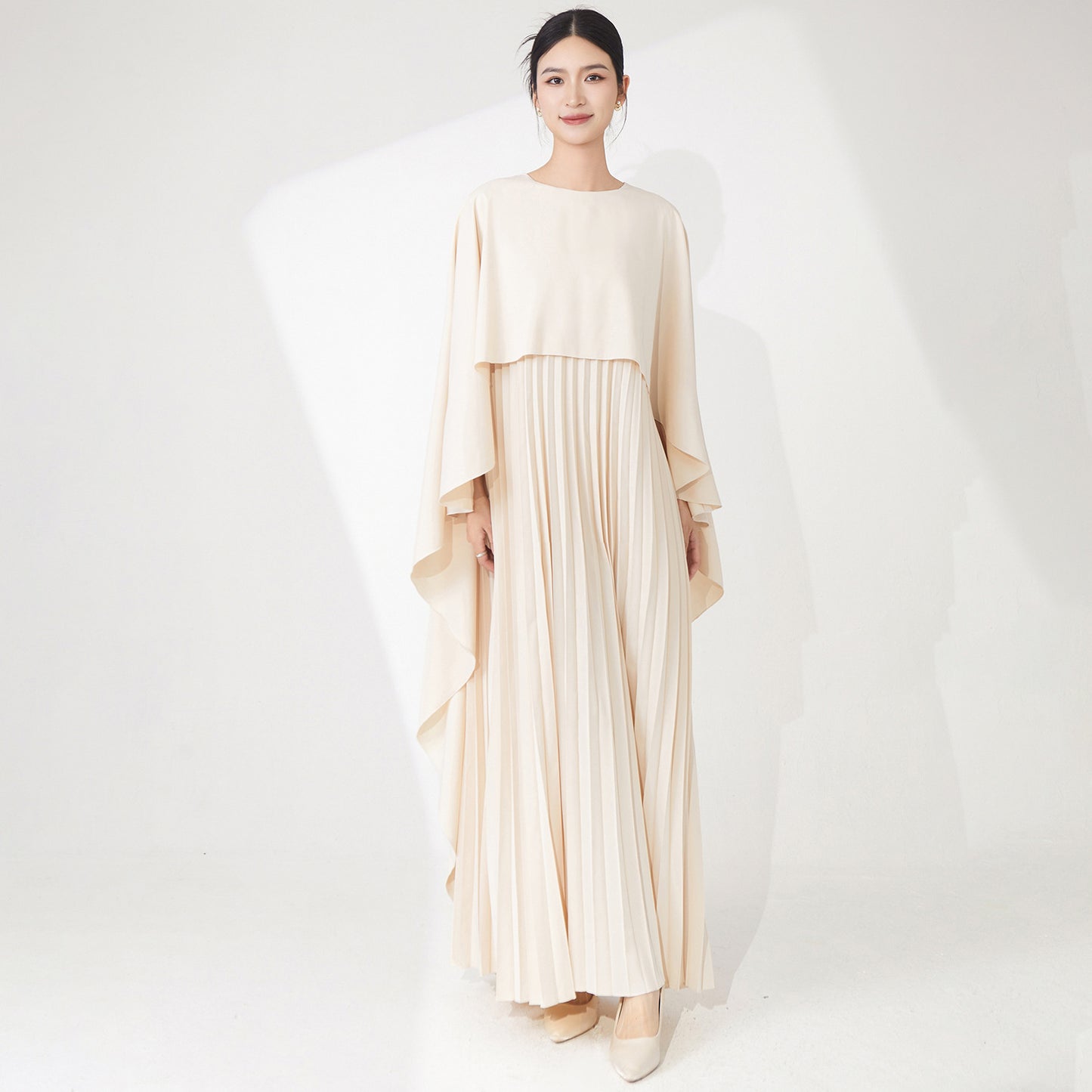 generous and decent skirt, high sense loose large size irregular temperament elegant dress dress