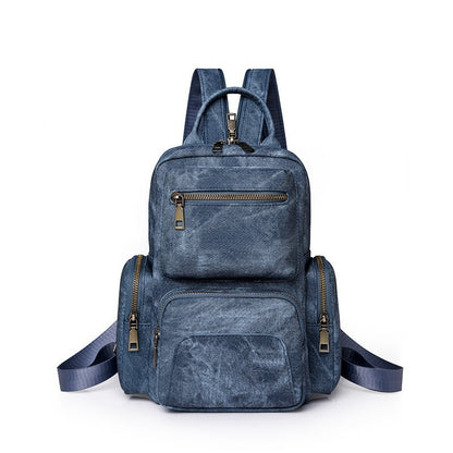MAOXIANGSHOP 2025 women's bags retro PU small backpacks outdoor leisure travel breast bags women's new dual-purpose women's backpacks