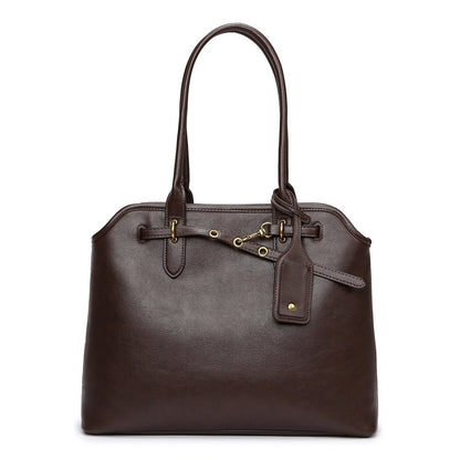 2025 Autumn and winter shoulder bag fashionable retro women's bag high-end simple handbag bag commuter tote bag women's wholesale