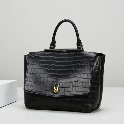 2025 Handbag  fashion stone pattern bag women's New hot-selling shoulder bag large capacity simple commuter tote bag