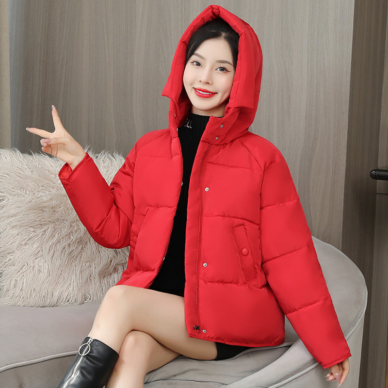 Hot trade cotton-padded clothes women's short winter New new Korean version student bread clothes cotton-padded jackets loose and thickened cotton-padded jackets