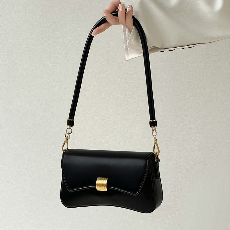 MAOXIANGSHOP 2025 Retro small square bag 2025 niche design sense new women's bag summer medieval lock underarm bag messenger bag women's bag