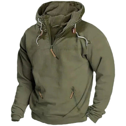 maoxiangshop-shop birkenstock clogs outfit fall Autumn and Winter New Men's Hooded Solid Color Sweater Youth Sports Casual Loose Solid Color Sweater Jacket