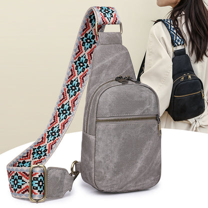 MAOXIANGSHOP 2025 retro small satchel women's fanny pack women's trendy fashion women's breast bag leisure outdoor travel messenger bag wholesale