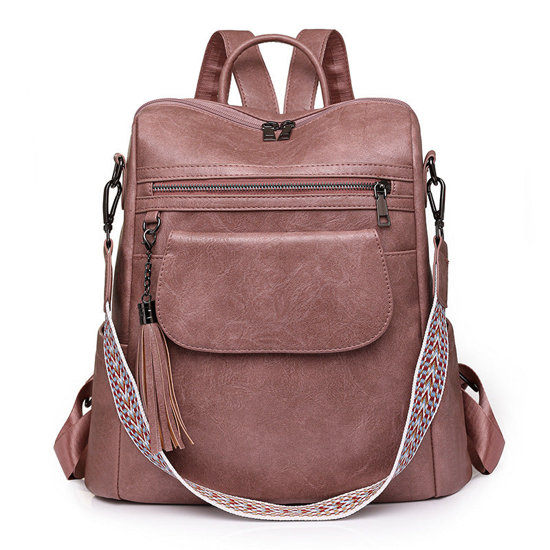 MAOXIANGSHOP 2025 new backpack women's large-capacity retro dual-purpose shoulder messenger bag casual women's backpack