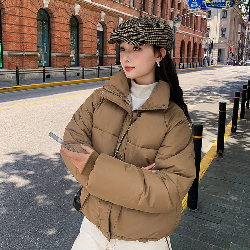 2024 down cotton-padded jacket for women's short autumn and winter cotton-padded jacket for small students Korean version of loose new cotton-padded jacket