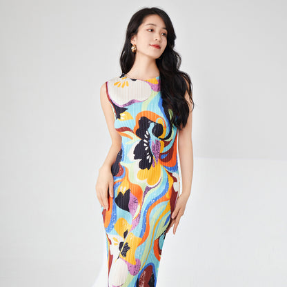 dress summer women's new sleeveless bottoming skirt temperament elegant hip skirt fashionable versatile one-step long dress