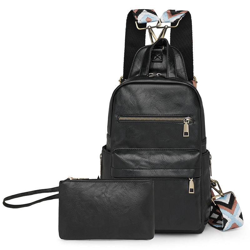 MAOXIANGSHOP 2025 popular new women's backpack, 2025 retro fashion women's bag,  hot-selling commuter breast bag, backpack.